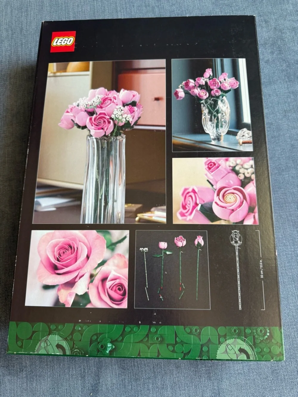 LEGO Botanicals Bouquet of Pink Roses Artificial  Building Set For Adults New - Picture 2 of 3